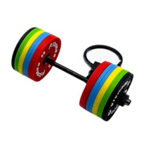 Thời trang mạnh mẽ PVC Barbell Keychain xách tay phòng tập thể dục Quà Tặng phụ kiện cho những người đam mê thể dục và những người yêu thích thể hình