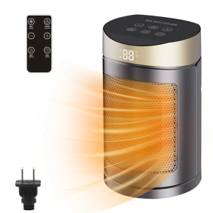 เครื่องทำความร้อนไฟฟ้า110V เครื่องเป่าอุ่นเดสก์ท็อปในครัวเรือนเครื่องหม้อน้ำอุ่นเตาไฟก่อความร้อนสำหรับบ้านฤดูหนาว