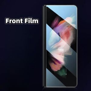 3 in 1 Hydrogel Film For Samsung Galaxy Z Fold 8 8 Ultra 7 6 5 4 3 5G HD Clear Front+Back+Inner Screen Protector Full Coverage For Samsung Z Fold 7 6 5 4 3 Soft Protective Film Not Glass