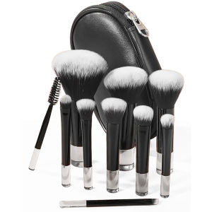 【Include Case】10pcs/set Durable Professional Makeup Brush Set Soft Bristles Multifunctional Cosmetic Brush Makeup Brush Kit Mini Makeup Brush Set Portable Travel Cosmetic Brushes Kit Eyeshadow Foundation Powder Brushes Beauty Makeup Tools