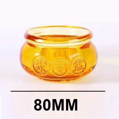 Hiasan feng shui kristal kuning sesuai rumah & kedai｜黄水晶聚宝盘风水摆件 / 招财进宝 / 家居装饰风水布局摆件 / 风水家居开店装饰必备 / Lucky Feng Shui｜黄色水晶