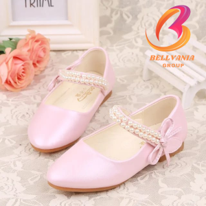 Sepatu balet anak perempuan termurah terlaris / Sepatu flat balet anak perempuan motif pita mutiara / Sepatu balet anak perempuan sole empuk dan nyaman Bisa COD