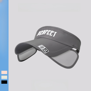 ยูนิเซ็กส์ หมวกปีกกว้างปรับระดับได้ วัสดุไอซ์ซิลค์เย็นสบาย คาดหน้าผากกันเหงื่อ ใช้ได้ทั้งชายและหญิง หมวกกันแดดฤดูร้อนของผู้หญิง หมวกกันแดดระบายอากาศได้หมวกกีฬา หมวกกันแดดพับได้ ดีไซน์มินิมอล