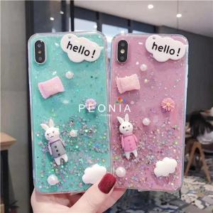 Soft Case Peonia iPhone & Casing Cute Rabbit untuk Smartphone