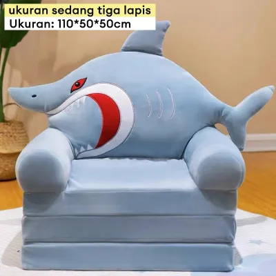 CUTEHOME Sofa Lipat Sofa Lipat Anak Sofa Kecil Kursi Anak Gaya Kartun Dapat Dilepas Dan Dicuci