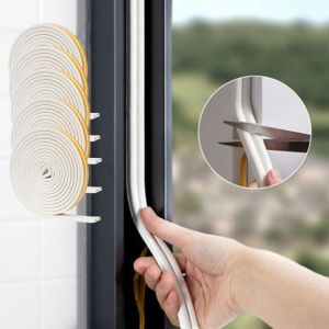 COUPLECOL Self-Adhesive Weatherstripping Seal Strip Flexible Durable Soundproof Seal Ideal Solution Premium Quality Thermal Insulation Doors