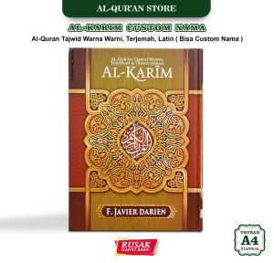 Alquran Custom Nama Ukuran Besar 30 Juz Lengkap Tajwid Warna Warni Al Quran AlKarim Terjemahan Latin