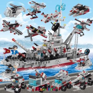 City Police Building Blocks Engineering/Police/SWAT/Battleship Toys Gift for Kids 8 Years Old