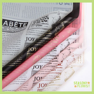 (20 Lembar) Flower Wrapping Paper Waterproof Motif Koran Full Kertas Buket Bunga Cellophane KB6041