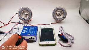 Sound System of Motorbike Bluetooth Car Waterproof Subwoofer Tricycle Electric Car Battery Car Ghost Fire High Volume Speaker