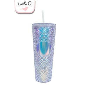 750ml Girlwill Tumblr BPA FREE Tumbler Plastik Gelas Minum Water Cup Diamond Shell