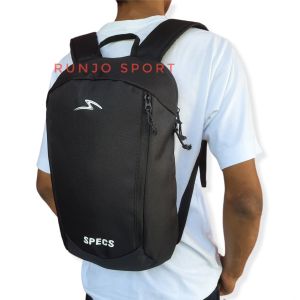 Tas Ransel Sport Futsal Sepak Bola Olahraga Tas Sepatu Pria Wanita HITAM SPEC KINGFIS