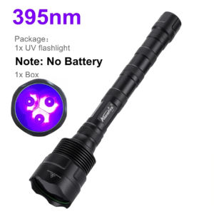 Alonefire SV63 60W UV LED Powerful Black Light 395/365NM Flashlight High power Ultra violet Invisible Marker Curing Cat Dog Checker Light