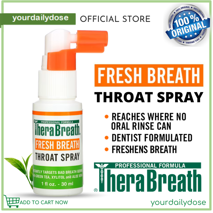 TheraBreath Fresh Breath Throat Spray 1 fl oz (30 ml) Lazada PH