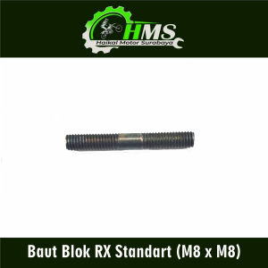 Baut Blok RX Standart (M8 x M8) - Baud Bolt 12x12 Ancer Mesin Tusuk Sate Silinder Cylinder Block