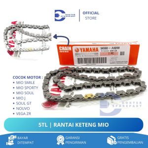 5TL RANTAI KETENG MIO SMILE / MIO SPORTY / MIO J SOUL / SOUL GT NOUVO / RANTAI KAMPRAT / RANTE MESIN