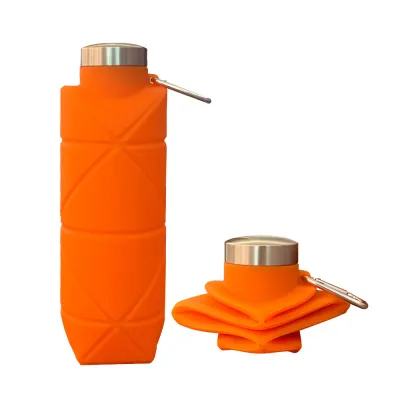 Portable Outdoor Food Grade Silicone Water Bottle Sports Bottlewater Folding Water Cycling Cup Gift