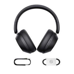 Baseus Bass 30 Max Wireless Bluetooth -30dB Passive Noise Cancellation Headphone With 2 ENC Mics Powerful Bass 50Hrs Long Battery Adjustable Soft Foldable Earcups