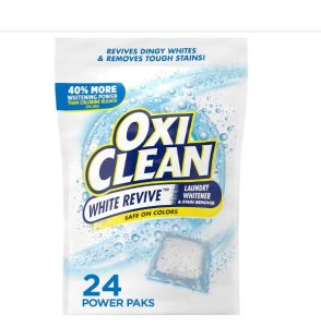 OxiClean White Revive Laundry Whitener & Stain Remover 24 paks or 3Lb / 5lb Tub
