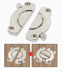 LOẠI DẸP 2 MẢNH. CHỐT KHÓA. KHÓA XOAY DÙNG CHO CỬA 2 CÁNH PHẲNG. TH1151