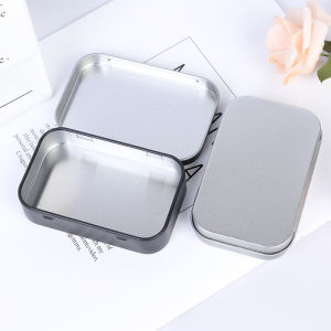 [HUSTOM] COD ชุดอุปกรณ์เอาชีวิตรอดกล่องดีบุกขนาดเล็กแบบฝาพับโลหะเปล่ากล่องเก็บของกล่องจัดระเบียบสำหรับกุญแจเหรียญลูกกวาด