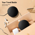 Led Compact Mirror,Rechargeable 1x/10x Magnification Compact Mirror With Light,Dimmable Small Travel Makeup Mirror,Pocket Mirror For Handbag,Purse,Handheld 2-Sided Mirror,Gifts For Girls. 