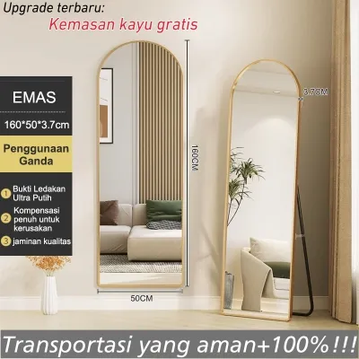 CERMIN STANDING FULL BODY 160x50 cm BELAKANG CERMIN PAKAI TRIPLEK cermin rias cermin salon Standing Mirror Cermin Berdiri Kaca Standing Cermin Aesthetic Cermin Gantung