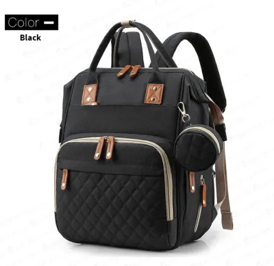Comfort and Hugs Portable Bed Mummy Bag Multifunctional Large Capacity Waterproof With Built In Changing Mattress Mommy Bag / Diaper Backpack Organizer Insulated Compartment / Portable Baby Crib Bed Bags