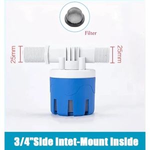 Auto Water Tank Float Valve 1/2 Inch Toilet Fill Valve Adjustable Water Level Control Auto Shut Off Float Valve Water Tank Level Regulator Easy Installation