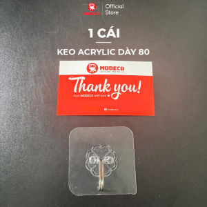 Móc Dán Tường Siêu Dính Chịu Lực Siêu Bền Modeco - Hàng loại 1 loại keo dày siêu chắc chất lượng cao