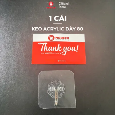 Móc Dán Tường Siêu Dính Chịu Lực Siêu Bền Modeco - Hàng loại 1 loại keo dày siêu chắc chất lượng cao