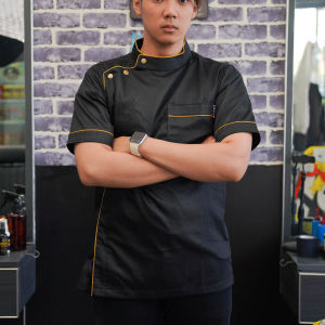 Kameja/Baju/seragam Barber/koki uniform jacket chef & resto varian warna