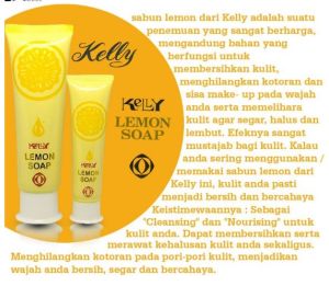 Facial Sabun Kelly Lemon Soap Pembersih Wajah Sabun Muka 15gr 25gr 75gr Pencerah Wajah