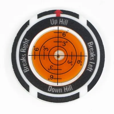 LIUJIR ClearTransparent Golf Tools Leveler High Precision Ball Marker Golf Slope Meter Putt Ball Marker Versatile Design Golf Spirit Level Gift for Golfers