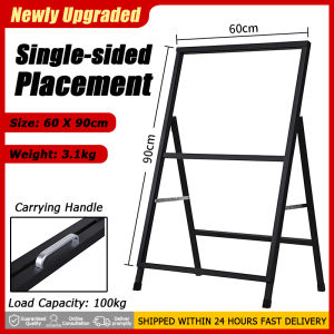 ☕wind-hardy no topple☕cafe menu signage double-sided size：60x90/60x120cm advertising board promotional advertising stand poster display stand poster stand poster standee menu stand 立式广告牌