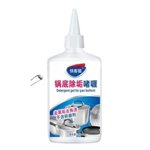 快客猫锅底黑垢清洁啫喱 强力去污不伤锅 QuickCat Pot Bottom Cleaner Gel Powerful Stain Removal Safe for Pots