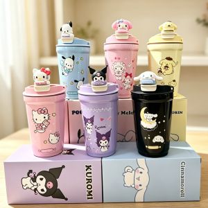 Portable Vacuum Bottle Woman Office Coffee Cup Kids Stainless Steel Insulated Cup Water Bottle