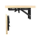 Foldable Table Bracket - Collapsible Space Saving Wall Mounted Bench Table Shelf Bracket For Computer Table, Kitchen,. 