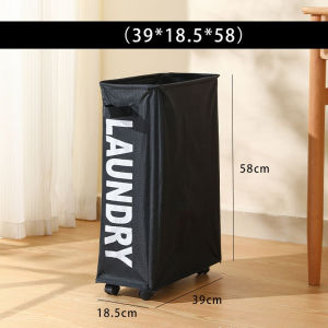 80L Office Storage Box with WheelFlodable Storage Laundry Basket Waterproof Big Laundry Basket Organizer for Clothes