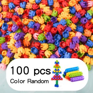 GUOGU Colorful Hexagon Building Blocks Interlocking Structure Hexagonal Shape Construction Toy Gifts Reusable Creative Building Toy Preschool Learning