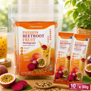 Themegood Passion Fruit Beetroot Multigrain Drink (Sachets)