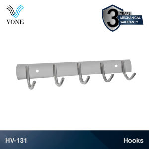 VONE Gantungan Baju Handuk Cantolan Kamar Mandi Hook 5 Kait Stainless