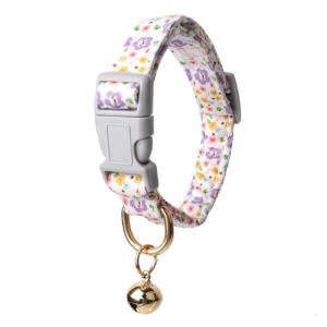 Adjustable Dog Collar Flower Pattern Quick Release Buckles Neck Collar For Small Breeds and Cats Daily Walking And Hiking