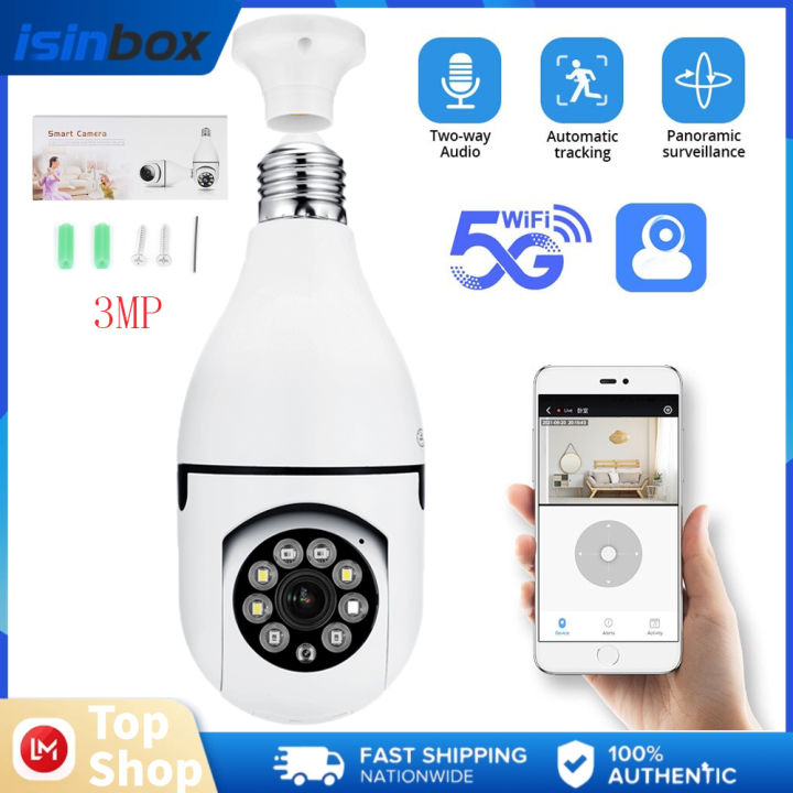 cctv Camera Wireless V380 Bulb WiFi CCTV Camera Connect to Cellphone ...