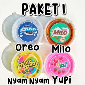 [PROMO] PAKET SENEK  SLIME ISI 4 PCS TERMURAH MAINAN ANAK