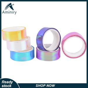 Aminiry[Love sports] 5M จังหวะยิมนาสติกตกแต่งโฮโลแกรม Prismatic Glitter TAPE hoops STICK