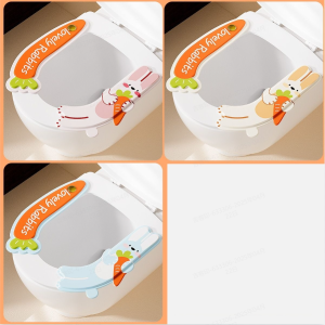 Toilet Seat Gasket Cute Household Toilet Paste Type Four Seasons Universal Washable Potty Gods Portable Toilet Stickers可爱马桶坐垫圈