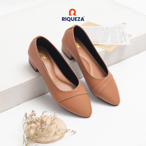 Riqueza HAZEL Sepatu Pantofel Wanita Kerja Heels Pantofel Hak Tahu 3 Cm