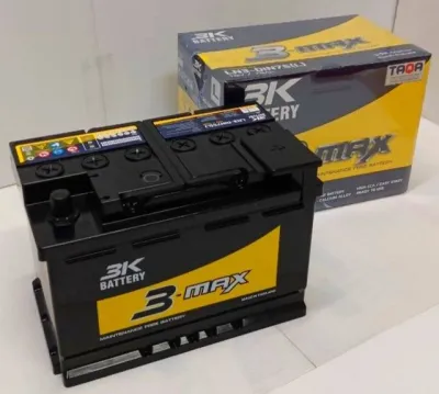 3K MAX LN3-DIN75 ขั้วจม Toyota Revo Fortuner Ford Ranger Mazda BT50 Pro (2012) Nissan Terra Benz BMW MG GS etc. แบตเตอรี่รถยนต์ 12V.75Ah สินค้าใหม่