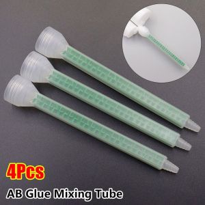 FLYING 4Pcs Square Adhesive Mixing Tips Epoxy Resin 2K Adhesive Mixer Nozzles  Two Component Liquid Mixer for AB Glue Applicator